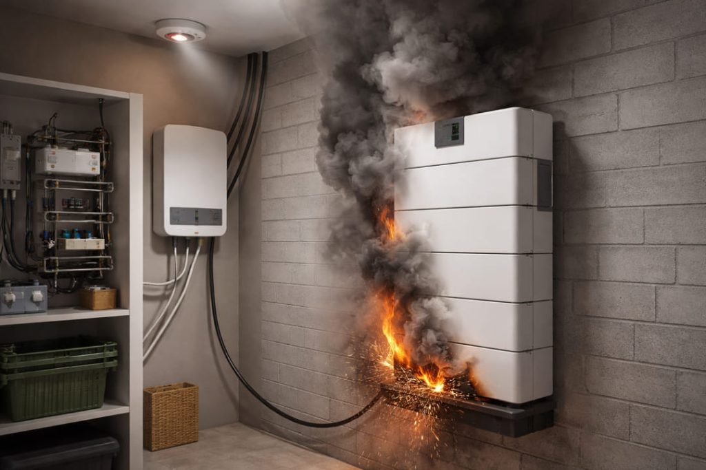 thuisbatterij brandgevaar