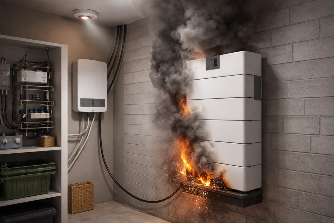 thuisbatterij brandgevaar